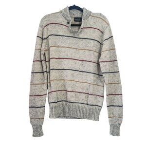 Vintage 90s Northwest Territory Mens Striped Knit Sweater Size M Preppy Nautical
